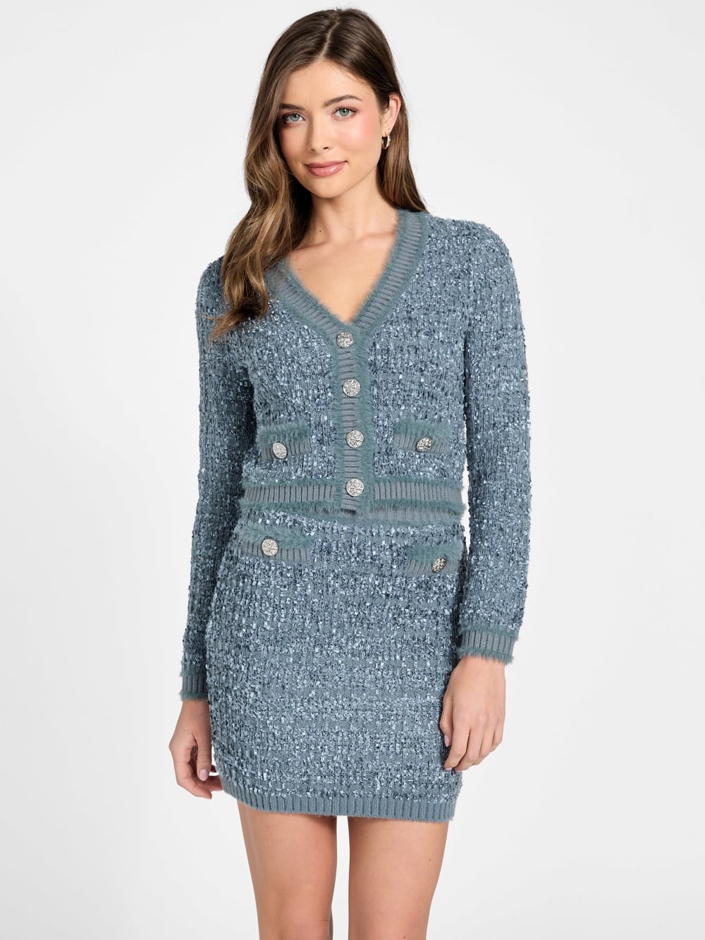 Textured knit cardigan - Guess