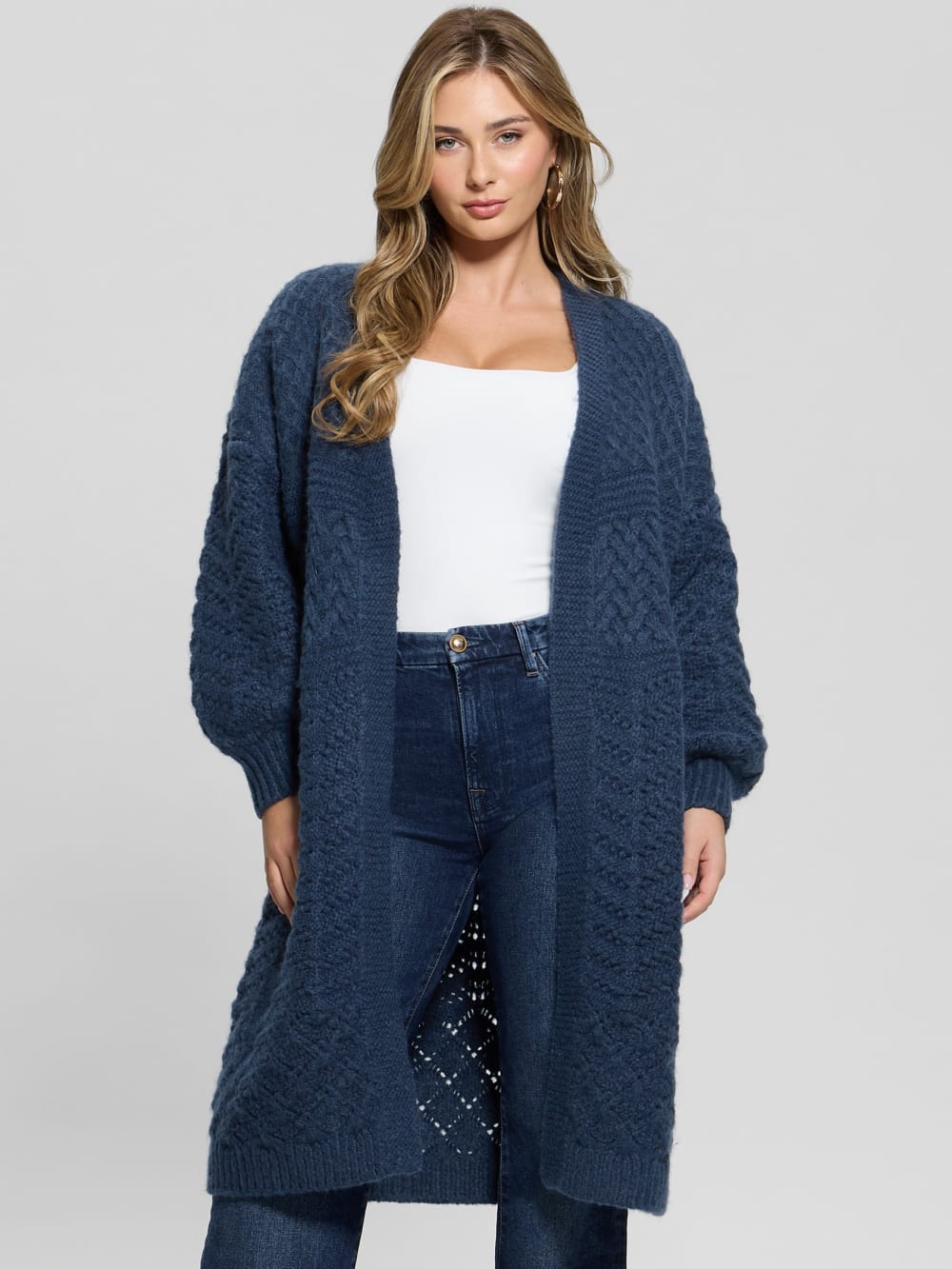 Eco Valeria Mixed Stitch Cardigan - Guess