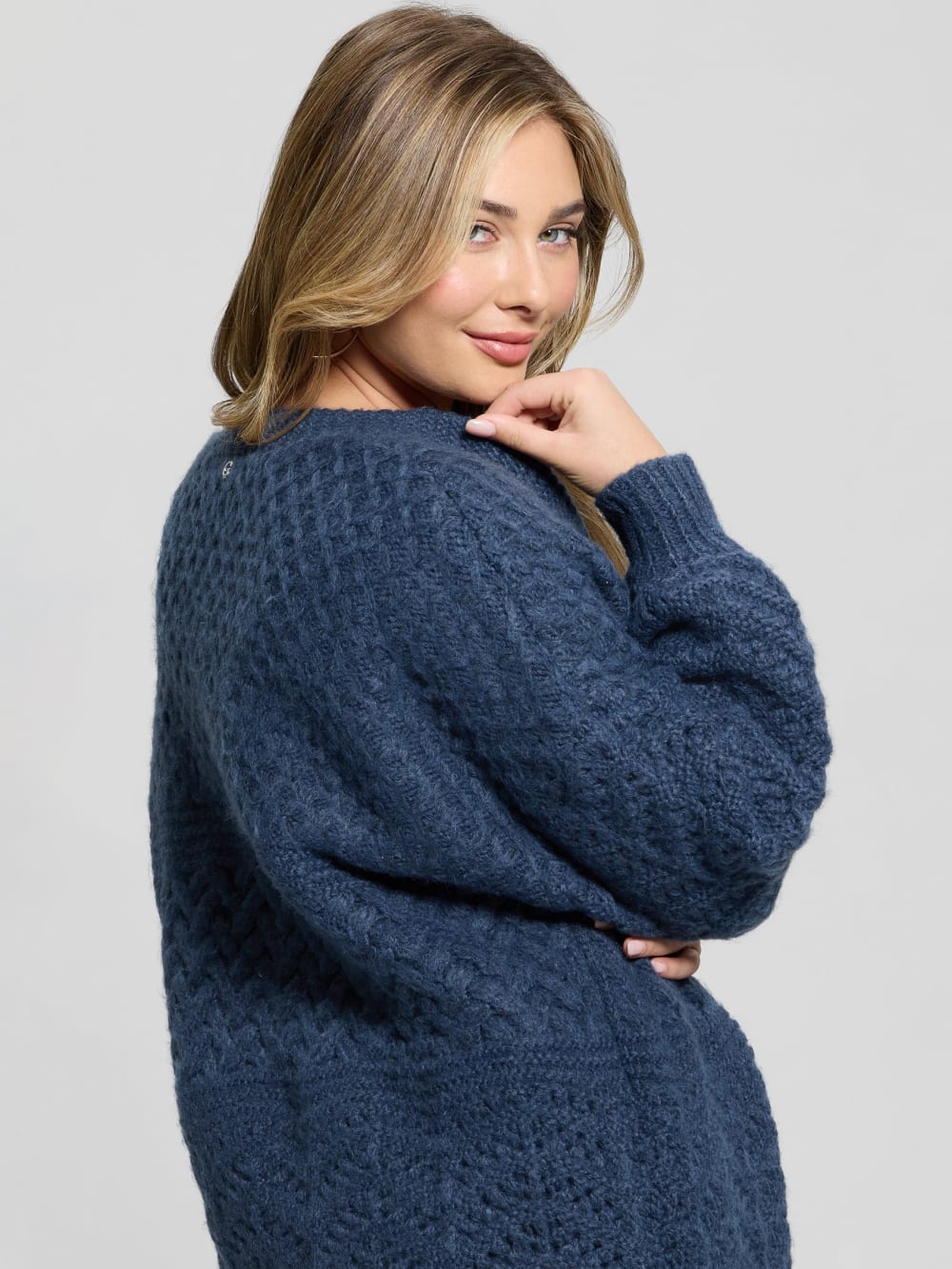 Eco Valeria Mixed Stitch Cardigan - Guess