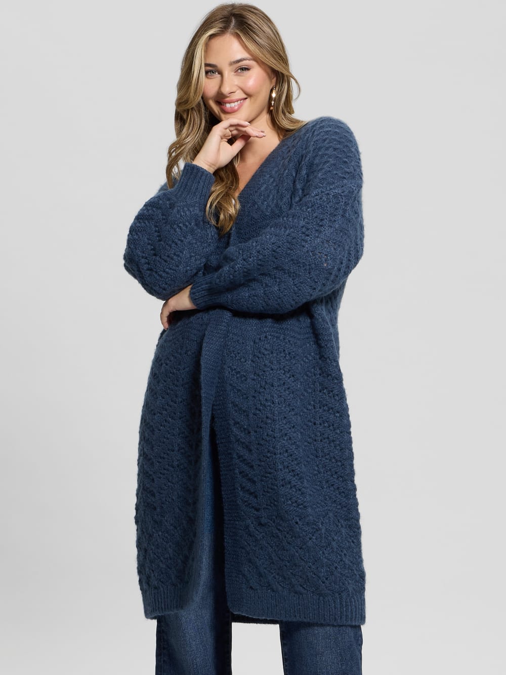 Eco Valeria Mixed Stitch Cardigan - Guess