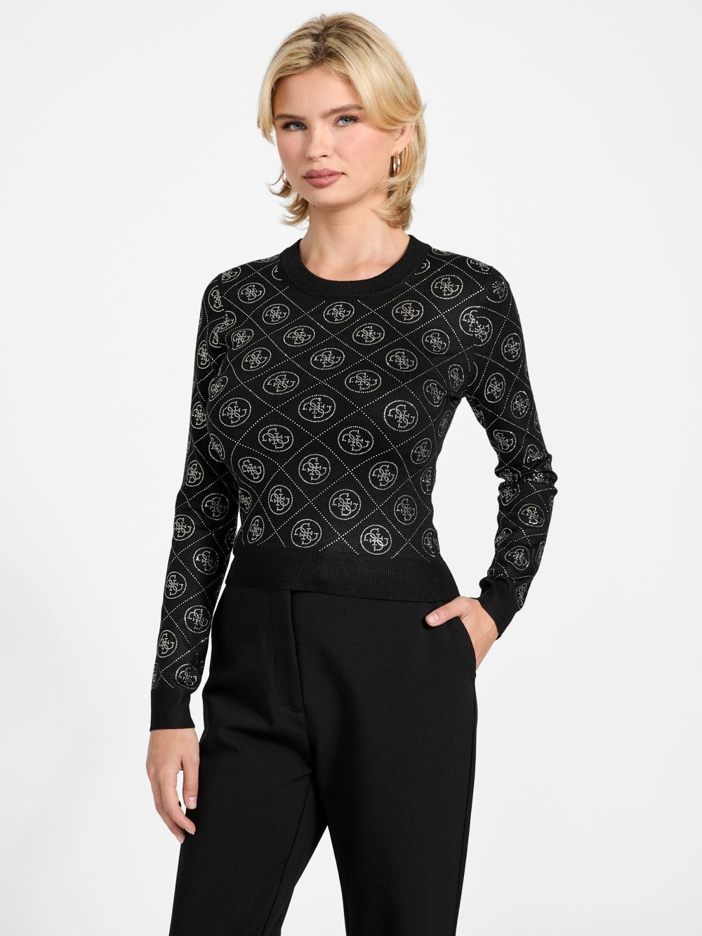 4G Rhinestones sweater - Guess