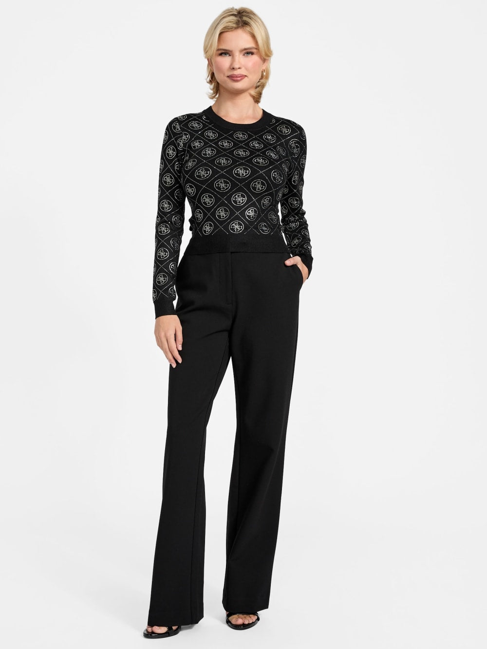 4G Rhinestones sweater - Guess