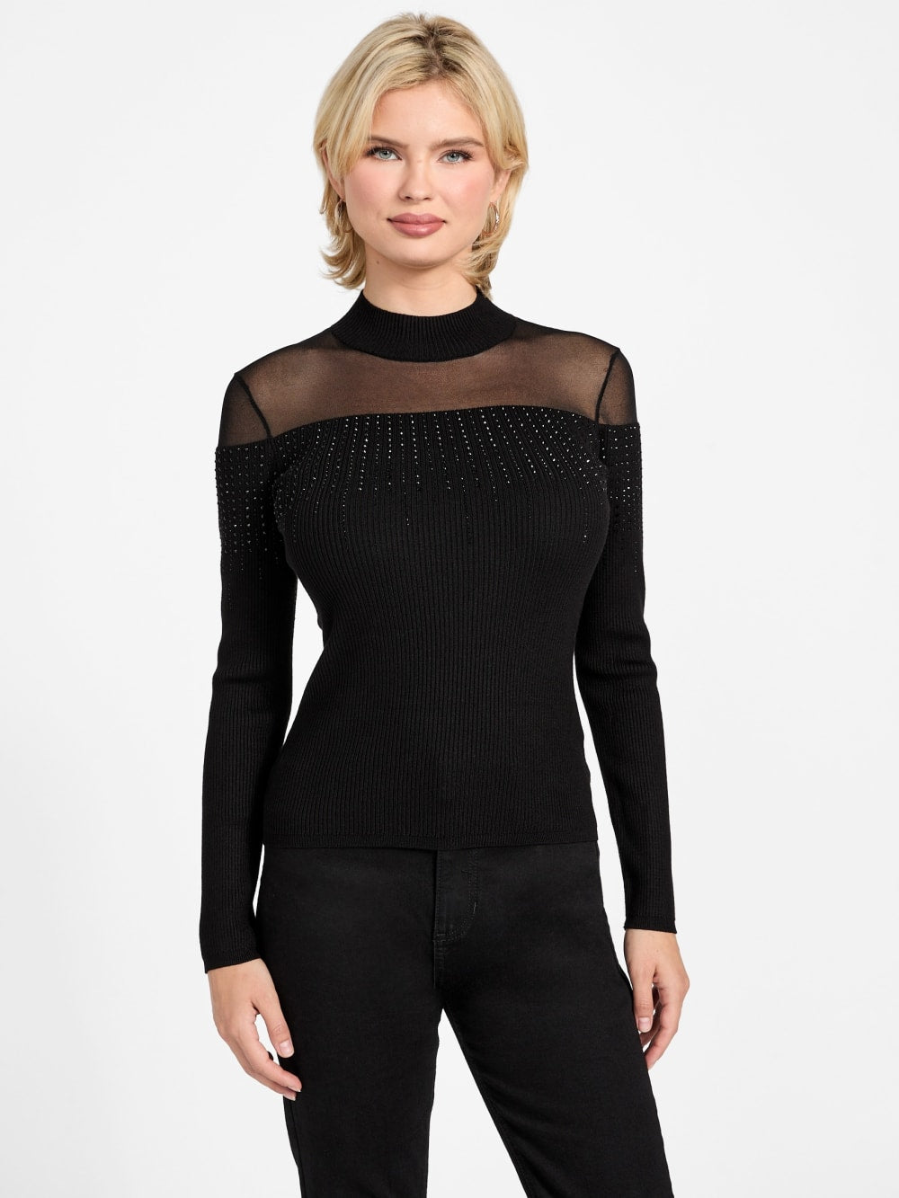 Eco Jeena Rhinestone Sweater - Guess