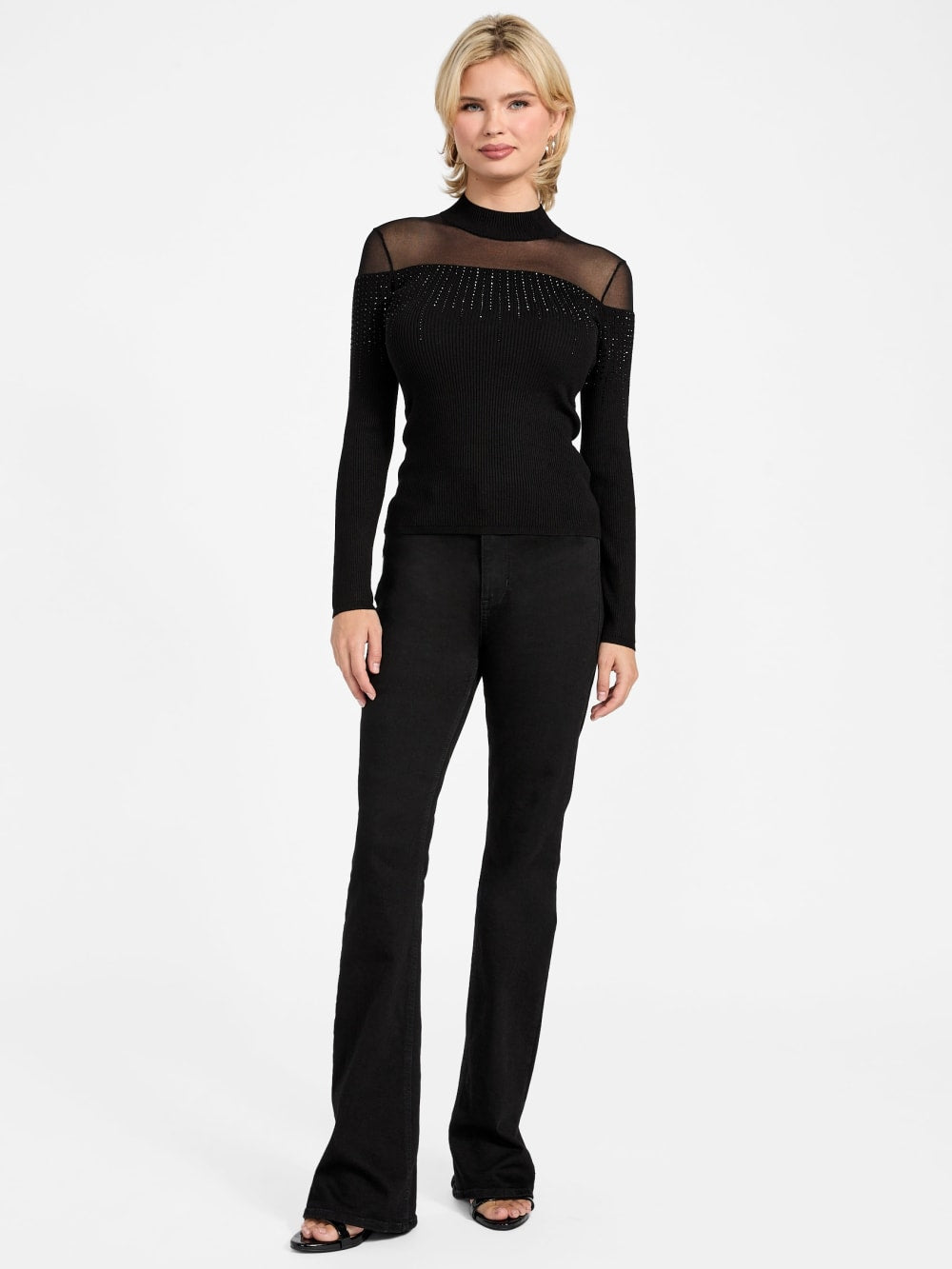 Eco Jeena Rhinestone Sweater - Guess