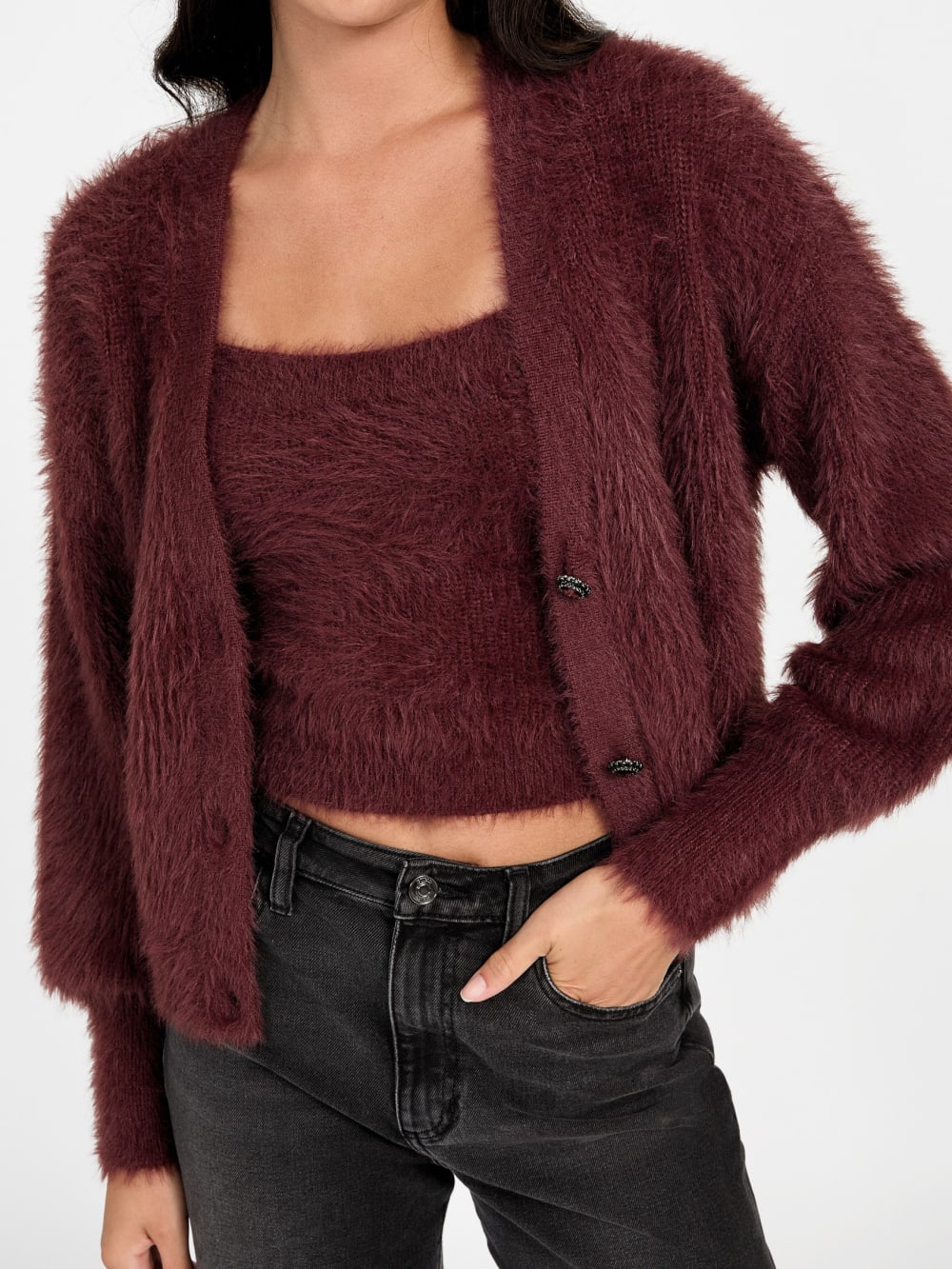 Keyla Fuzzy Cardigan - Guess