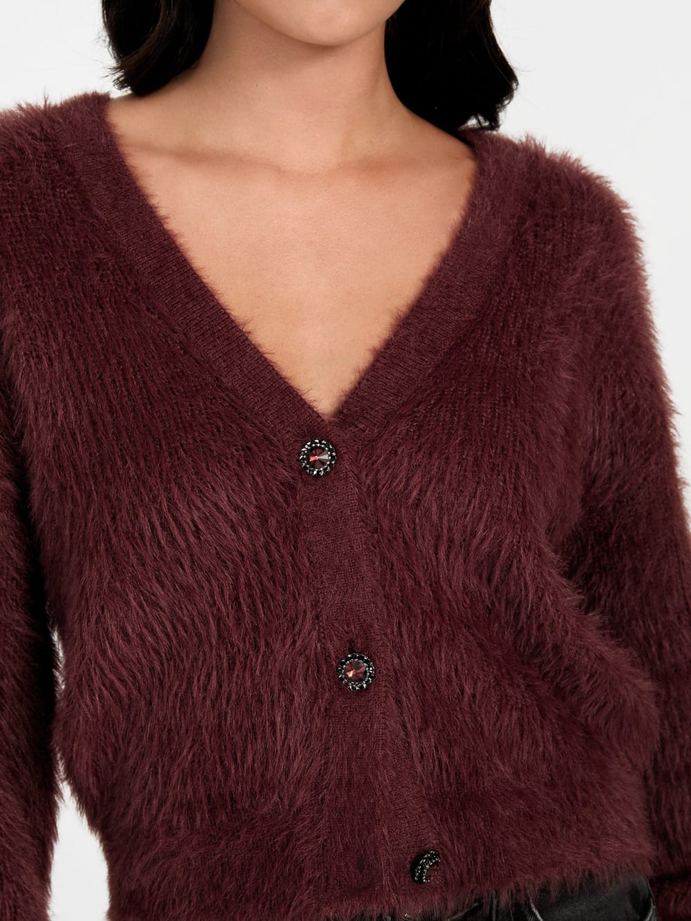 Keyla Fuzzy Cardigan - Guess
