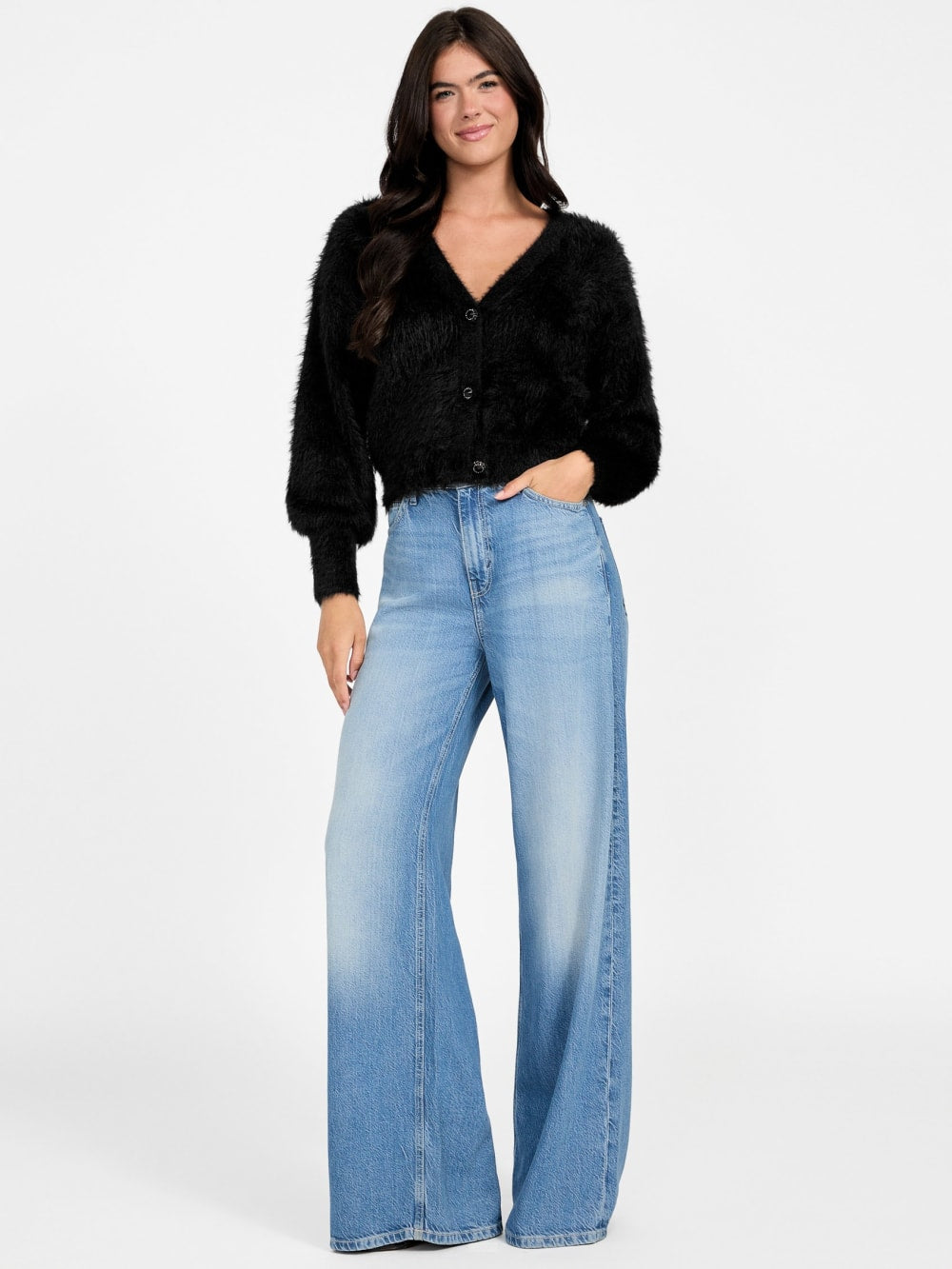 Keyla Fuzzy Cardigan - Guess