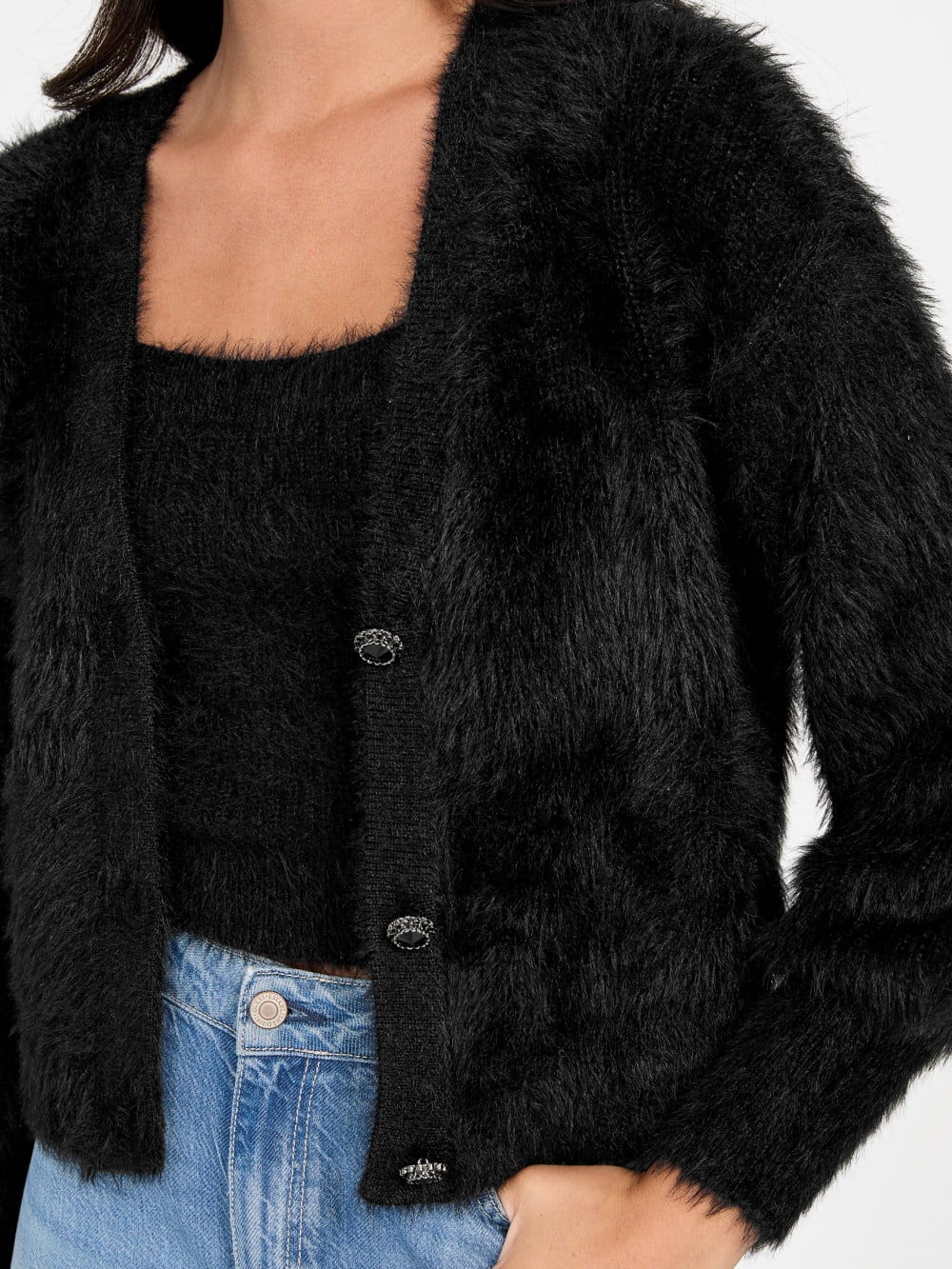 Keyla Fuzzy Cardigan - Guess
