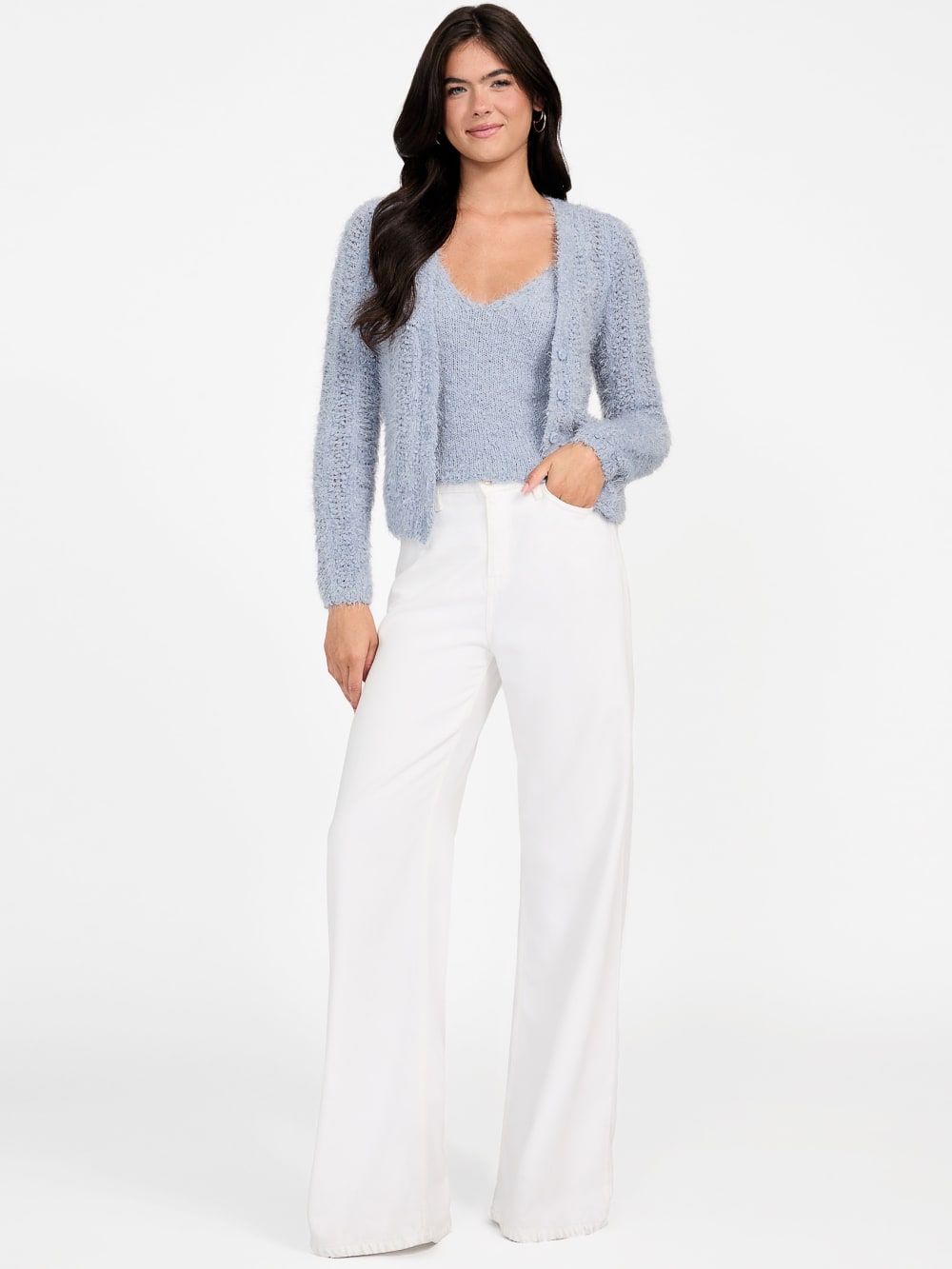 Eco Bea Open-Stitch Cardigan - Guess