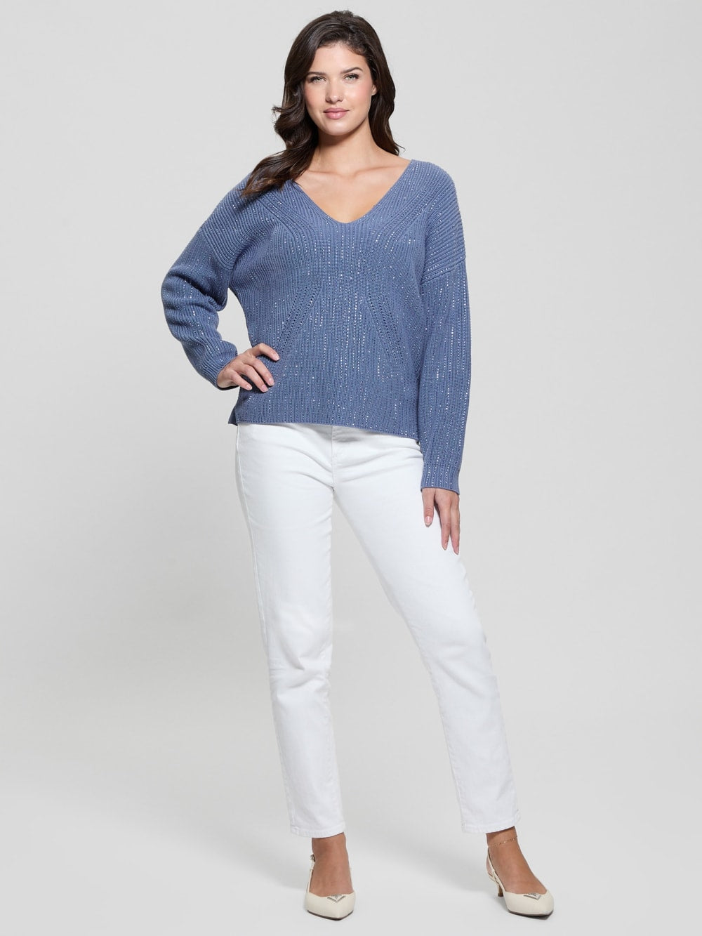 Lorien Rhinestone Sweater - Guess