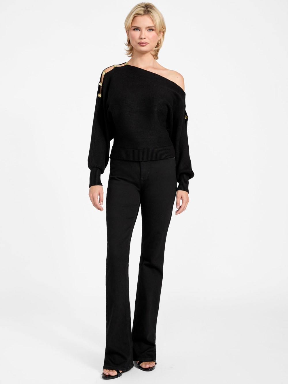Eco Jamia Beaded Sleeve Sweater - Guess