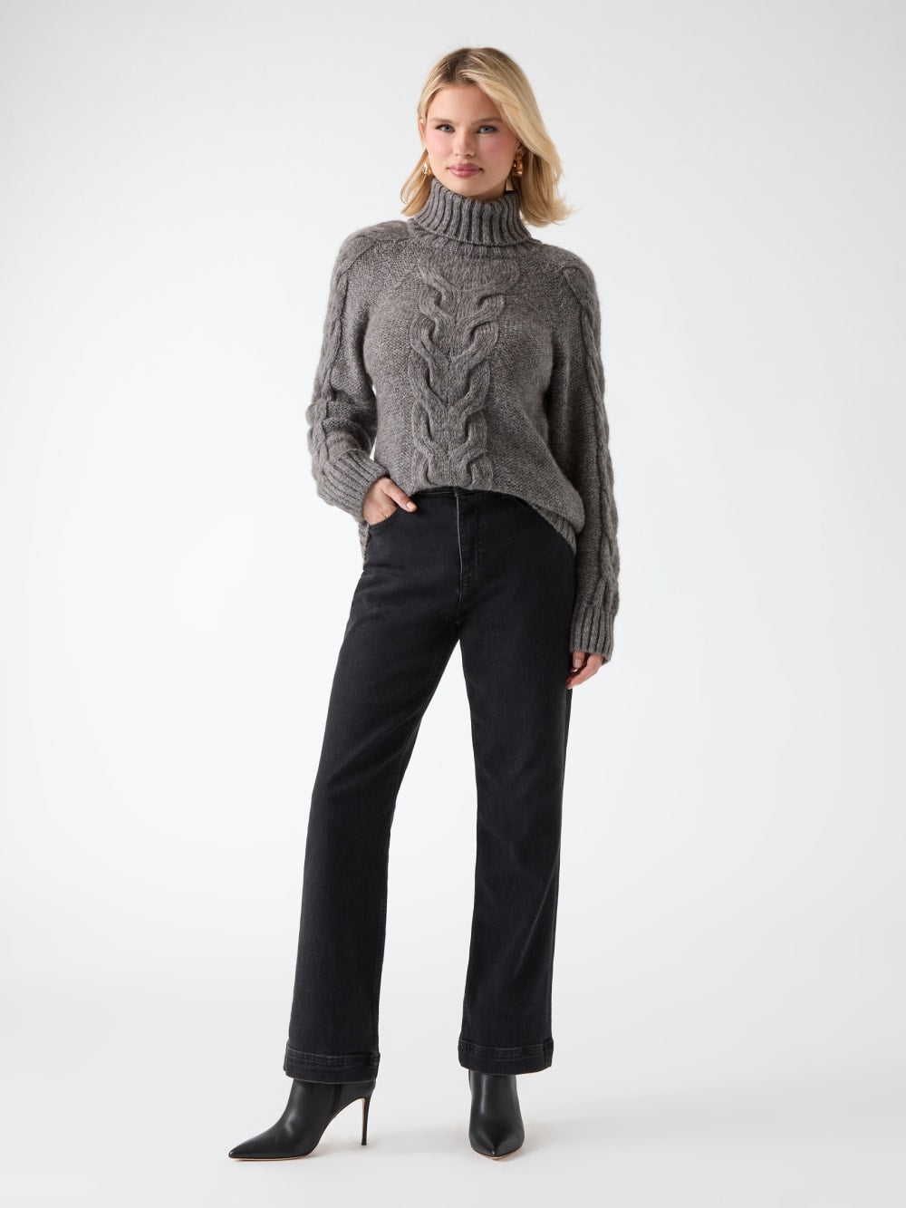 Ginny Cable-Knit Sweater - Guess
