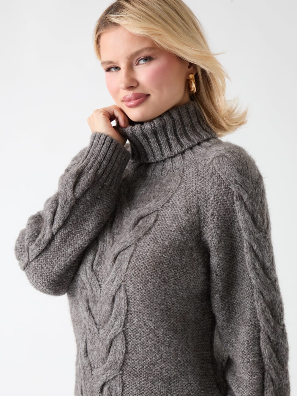 Ginny Cable-Knit Sweater - Guess