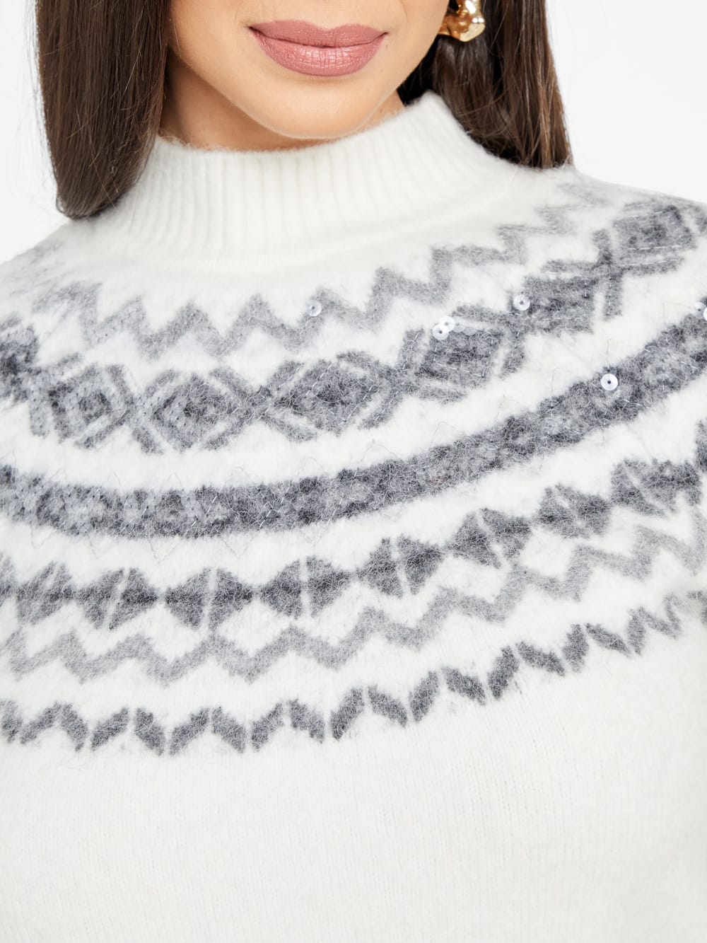 Akilah Mock-Neck Sweater - Guess