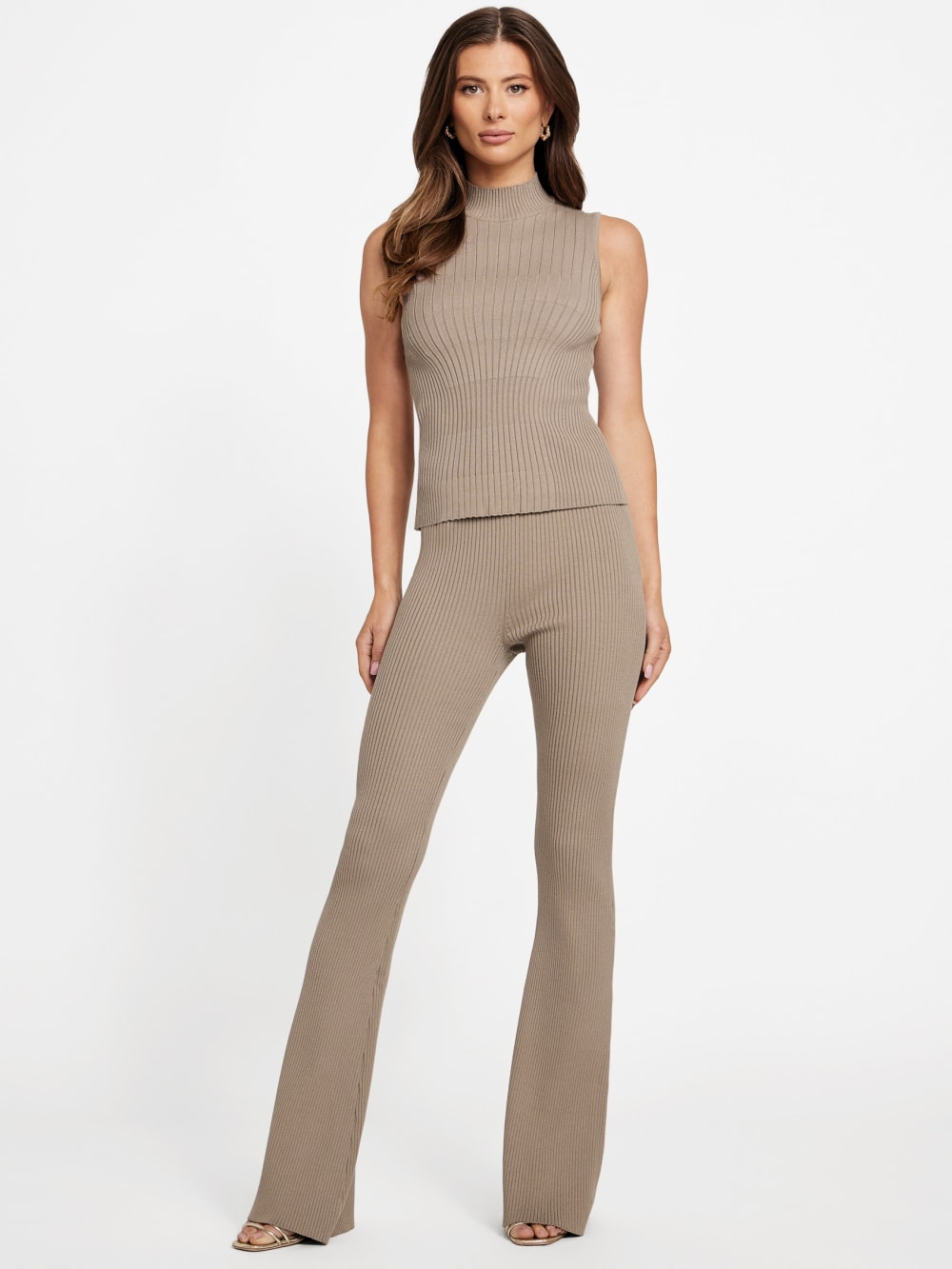 Agathe Mock Neck Sweater Top - Guess