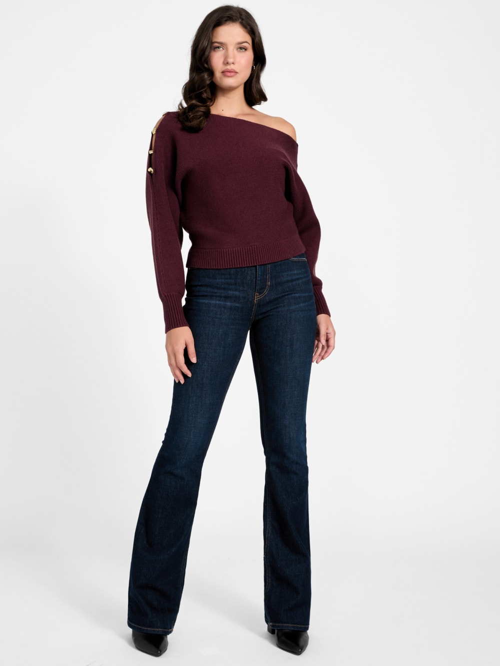 Eco Jamia Beaded Sleeve Sweater - Guess