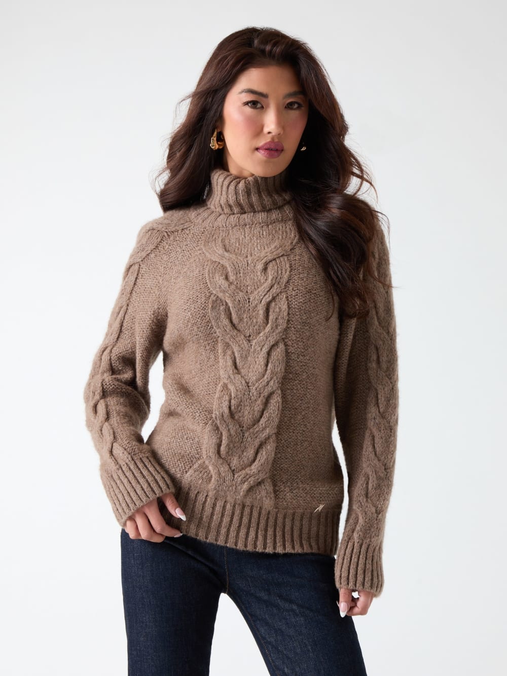 Ginny Cable-Knit Sweater - Guess