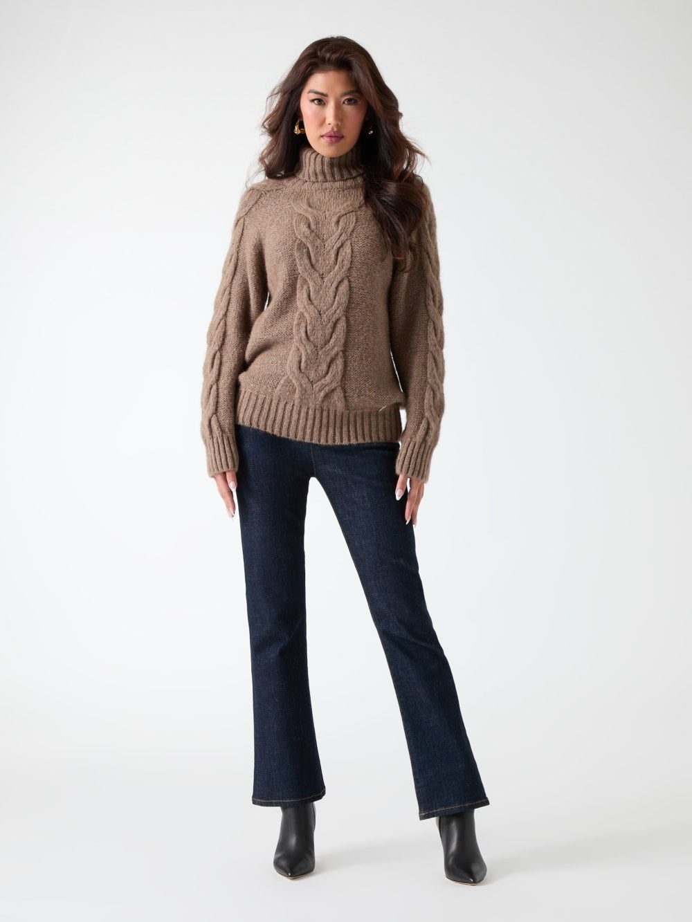 Ginny Cable-Knit Sweater - Guess