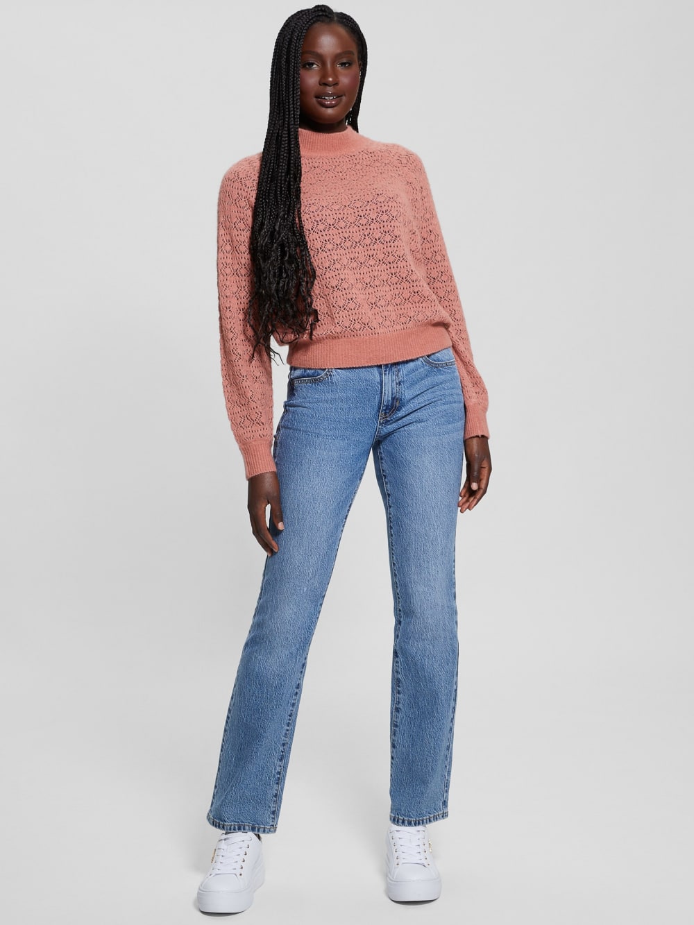 Kensley Open-Knit Sweater - Guess
