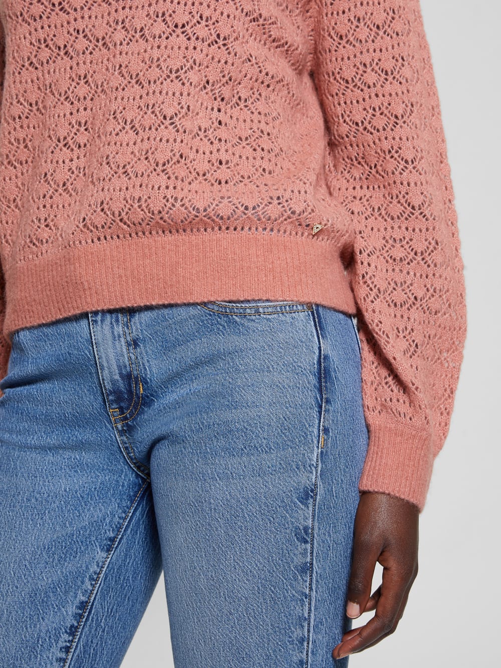 Kensley Open-Knit Sweater - Guess