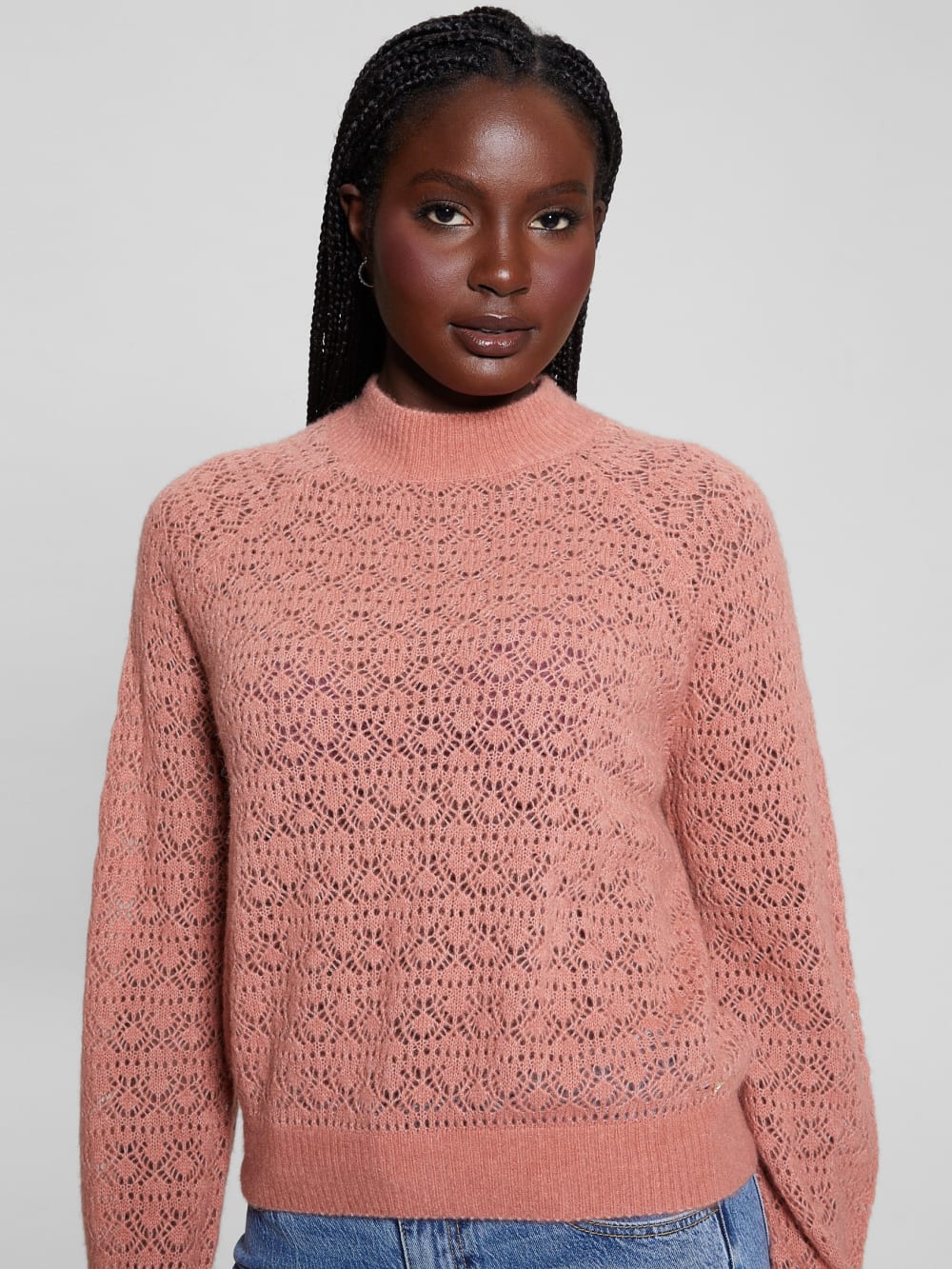Kensley Open-Knit Sweater - Guess