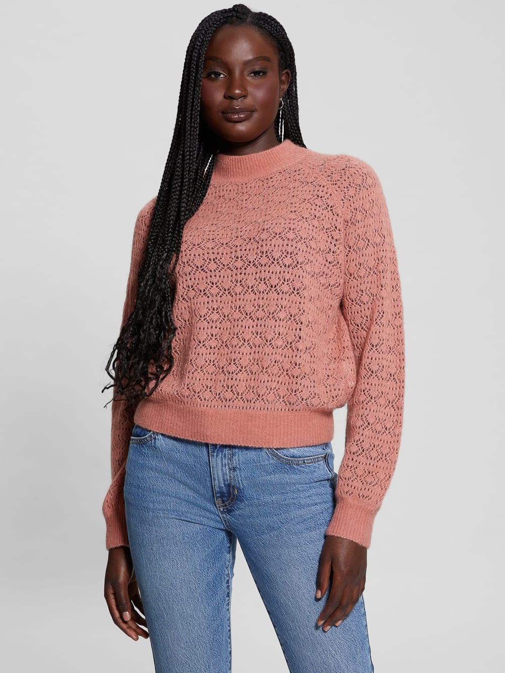 Kensley Open-Knit Sweater - Guess