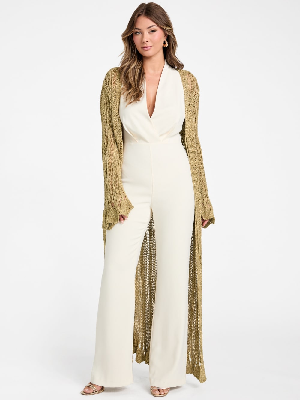 Lucky Lurex Net Duster Cardigan - Guess