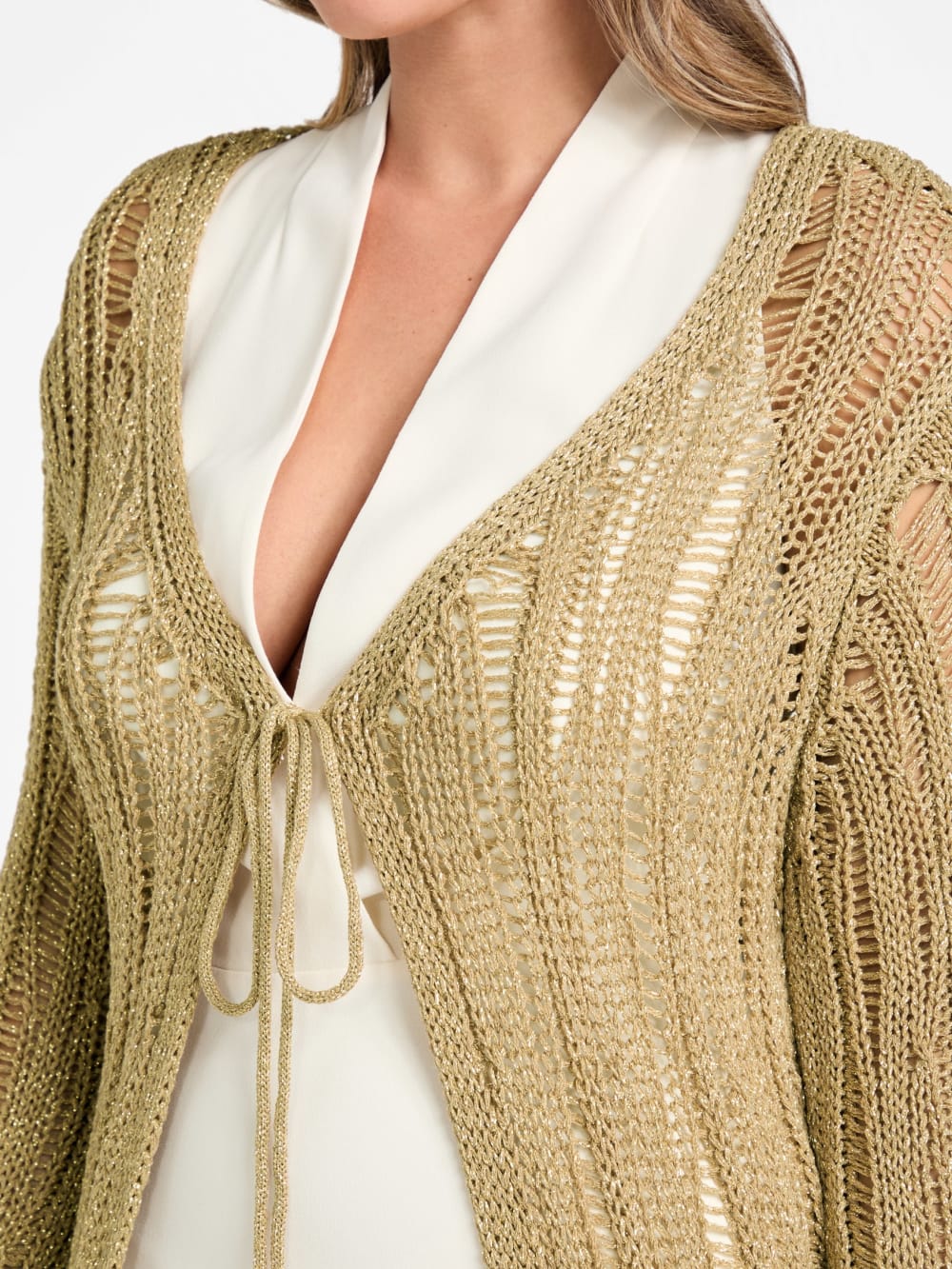 Lucky Lurex Net Duster Cardigan - Guess
