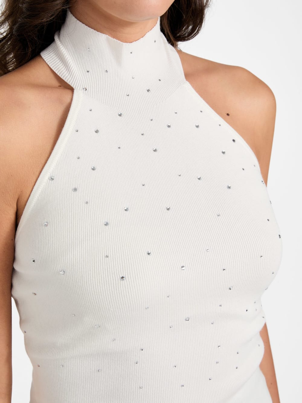 Eco Minara Rhinestone Sweater Top - Guess
