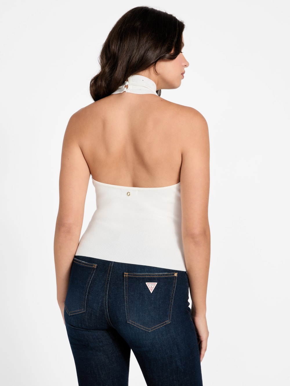 Eco Minara Rhinestone Sweater Top - Guess