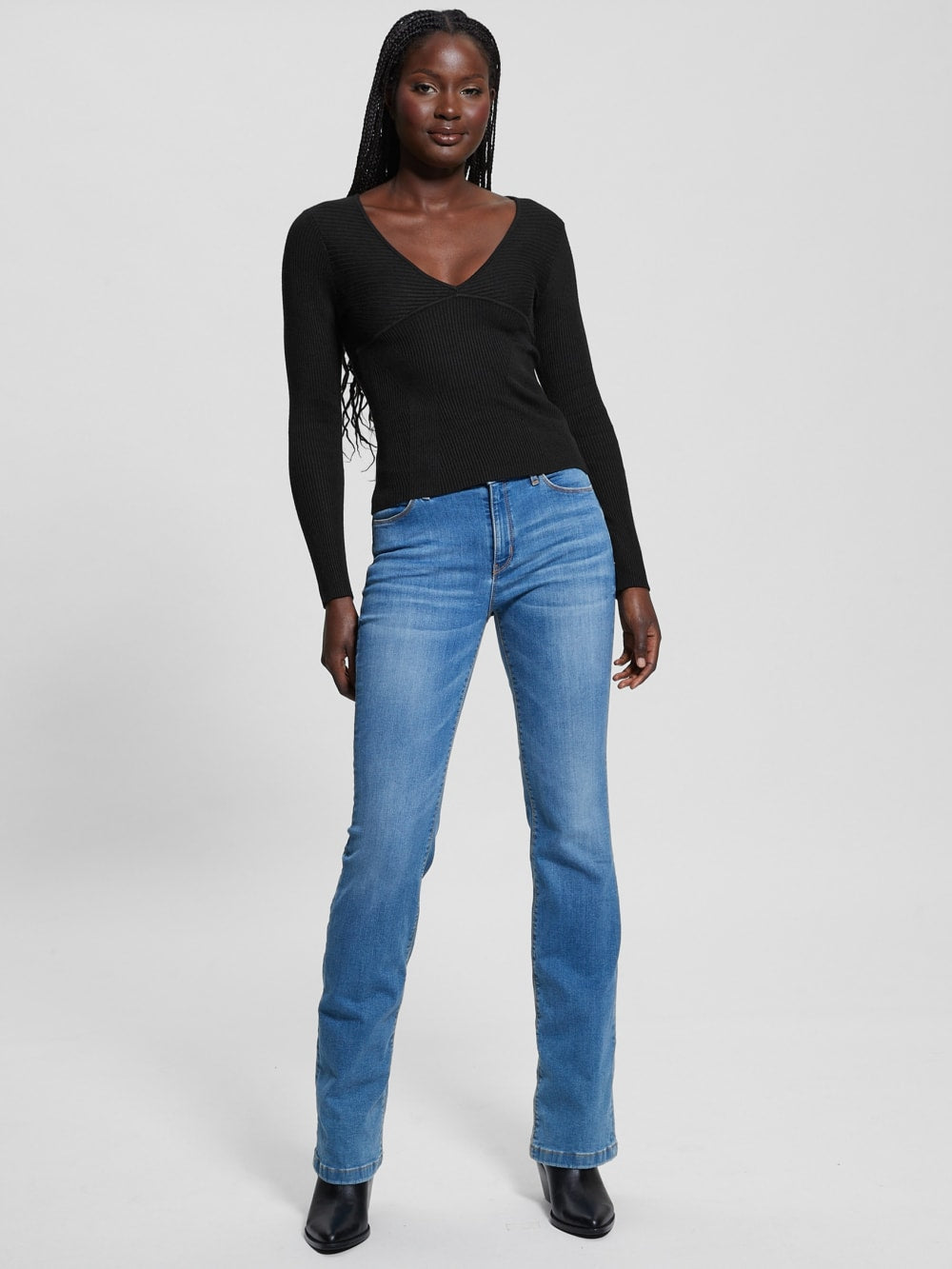 Eco Cirila Ribbed Sweater Top - Guess