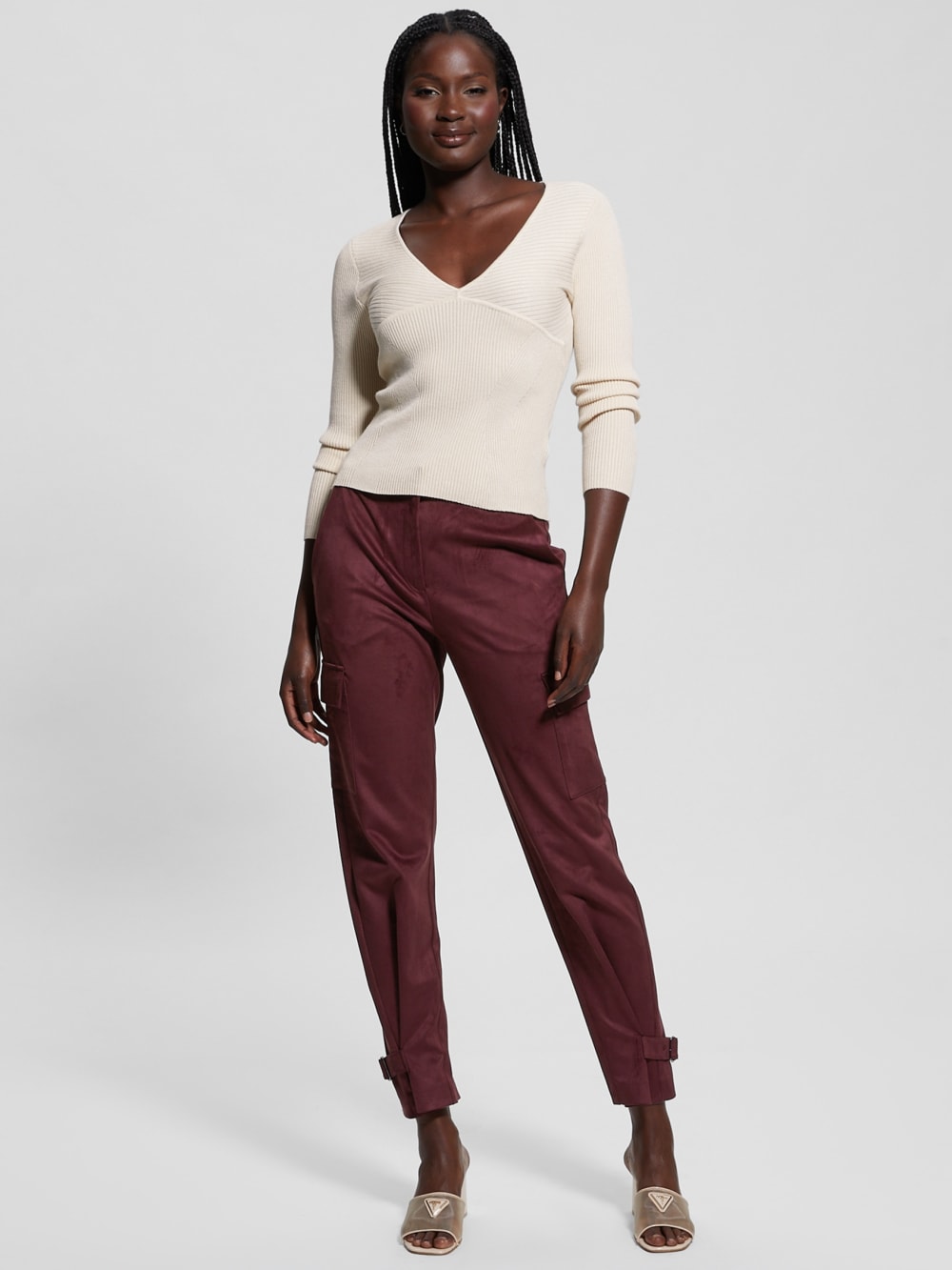 Eco Cirila Ribbed Sweater Top - Guess