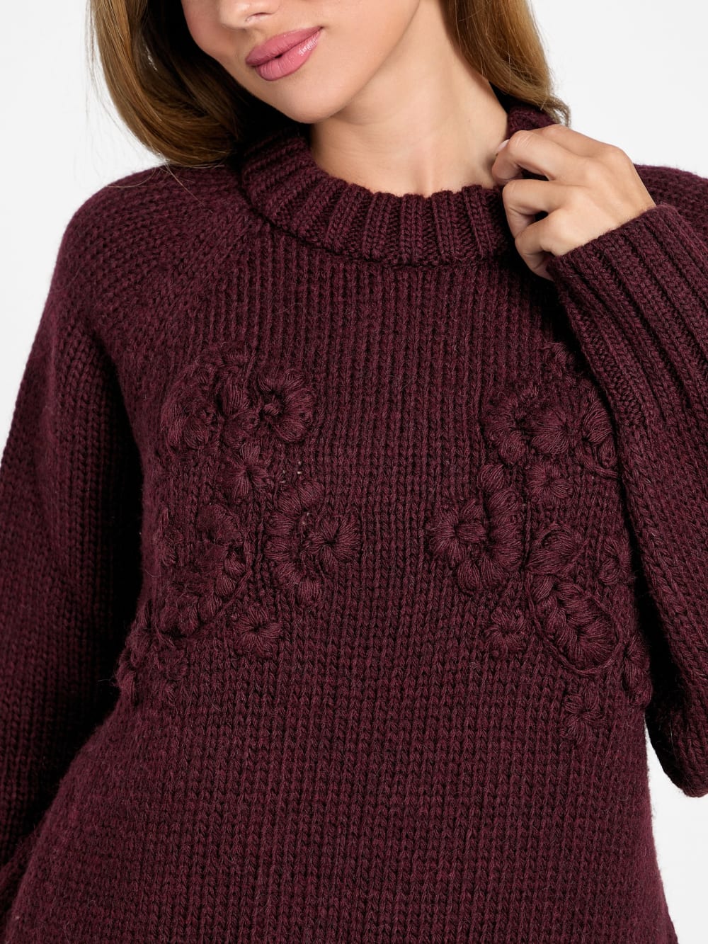 Ahlam Crewneck Embroidered Sweater - Guess