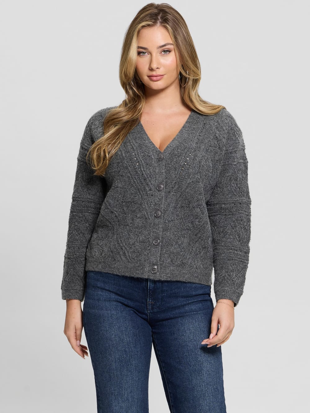 Amelia Pointelle Cardigan - Guess