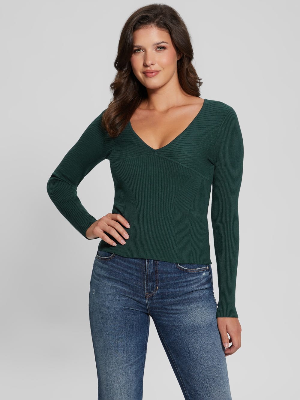 Eco Cirila Ribbed Sweater Top - Guess