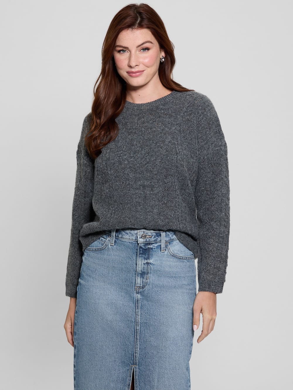 Sylvie Alpaca-Blend Pointelle Sweater - Guess