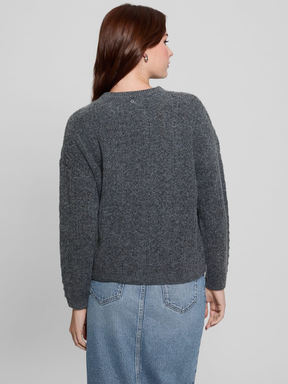 Sylvie Alpaca-Blend Pointelle Sweater - Guess