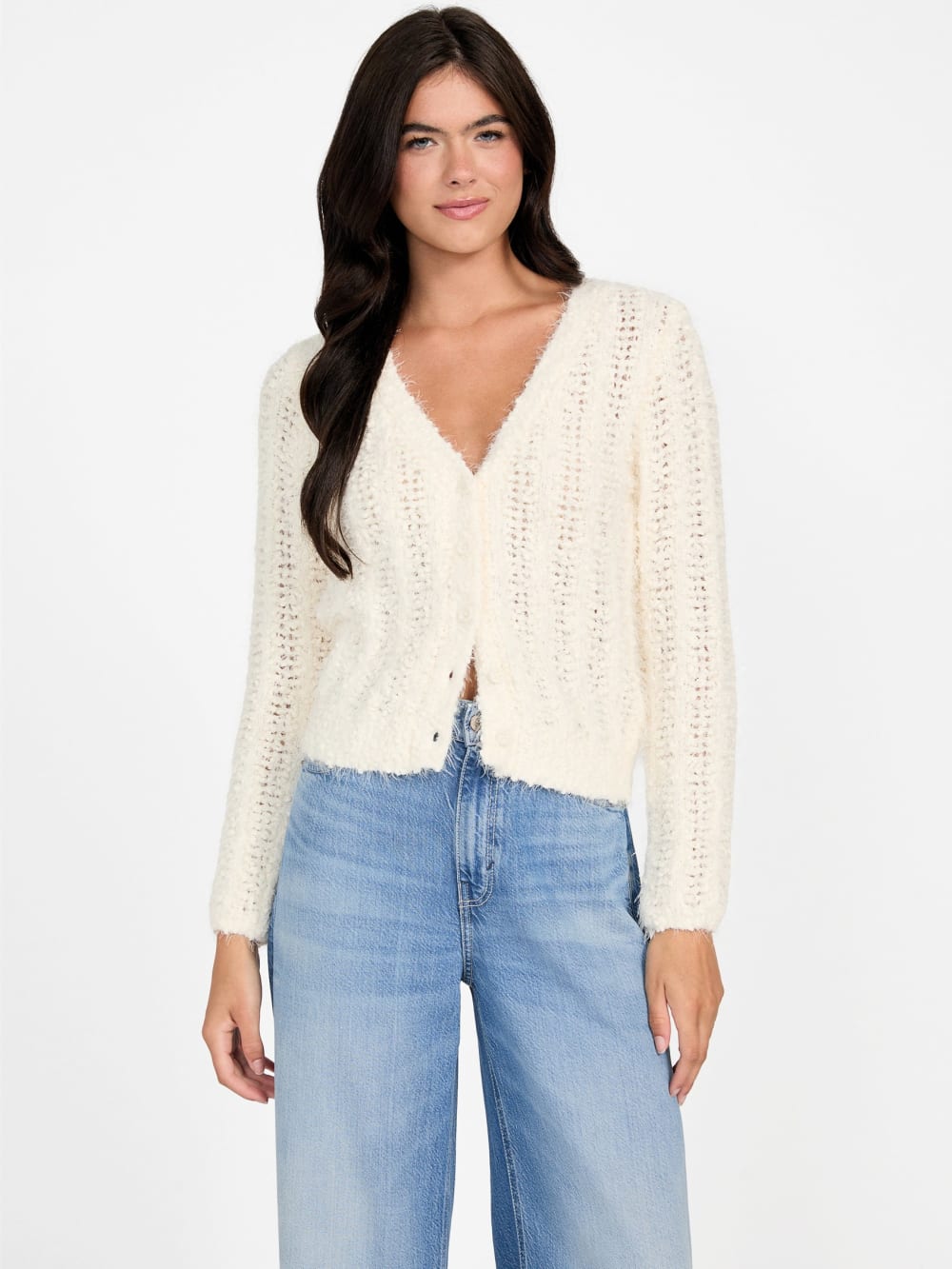 Eco Bea Open-Stitch Cardigan - Guess