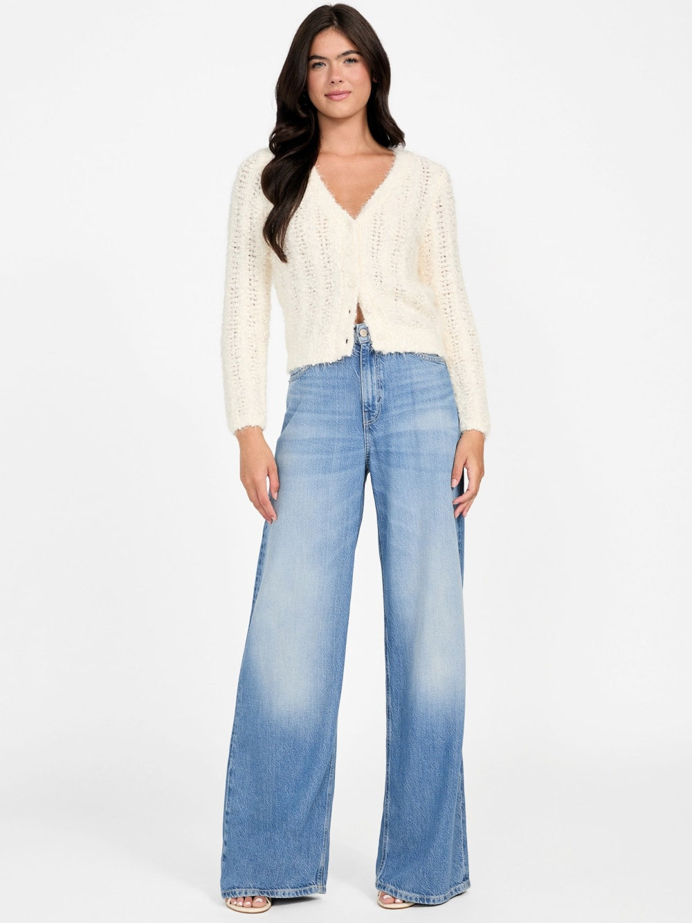 Eco Bea Open-Stitch Cardigan - Guess