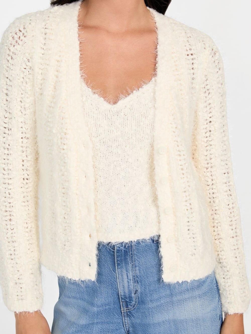Eco Bea Open-Stitch Cardigan - Guess