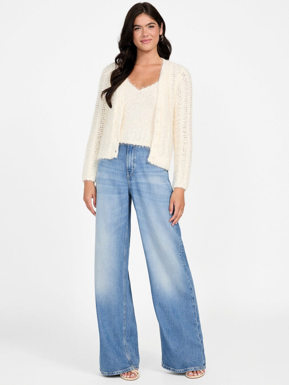 Eco Bea Open-Stitch Cardigan - Guess
