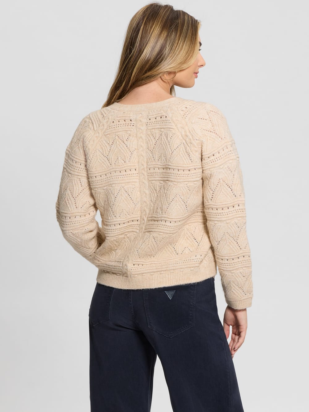 Amelia Pointelle Cardigan - Guess