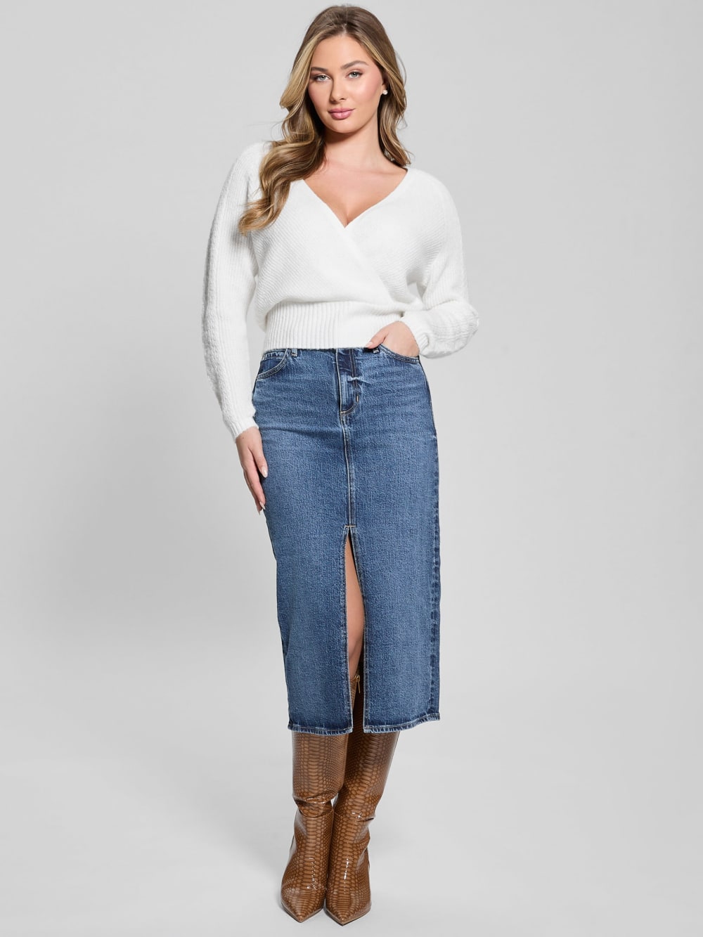 Kellie Wool-Blend Sweater Top - Guess