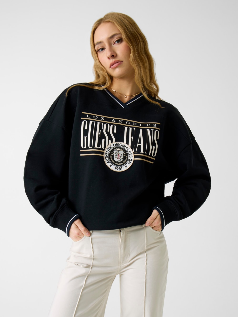 Vintage Logo Oversized Sweatshirt - Guess