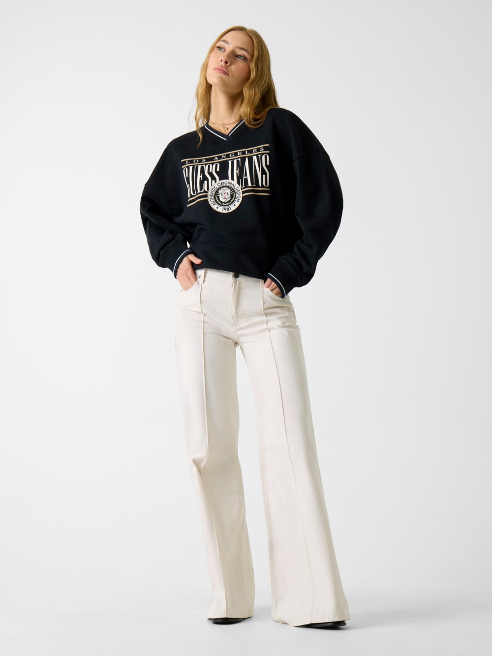 Vintage Logo Oversized Sweatshirt - Guess