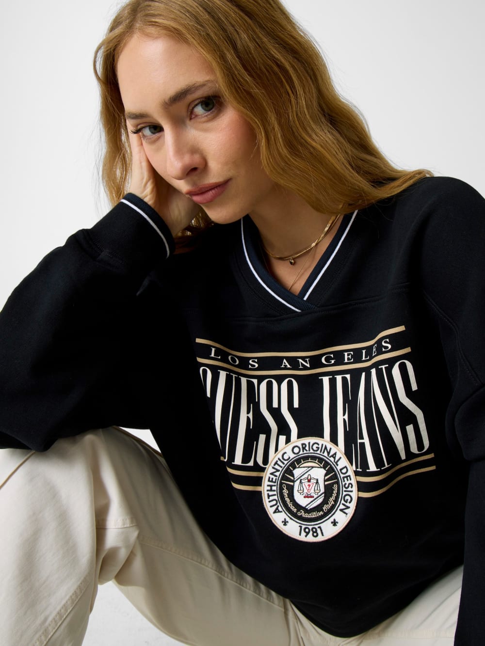 Vintage Logo Oversized Sweatshirt - Guess