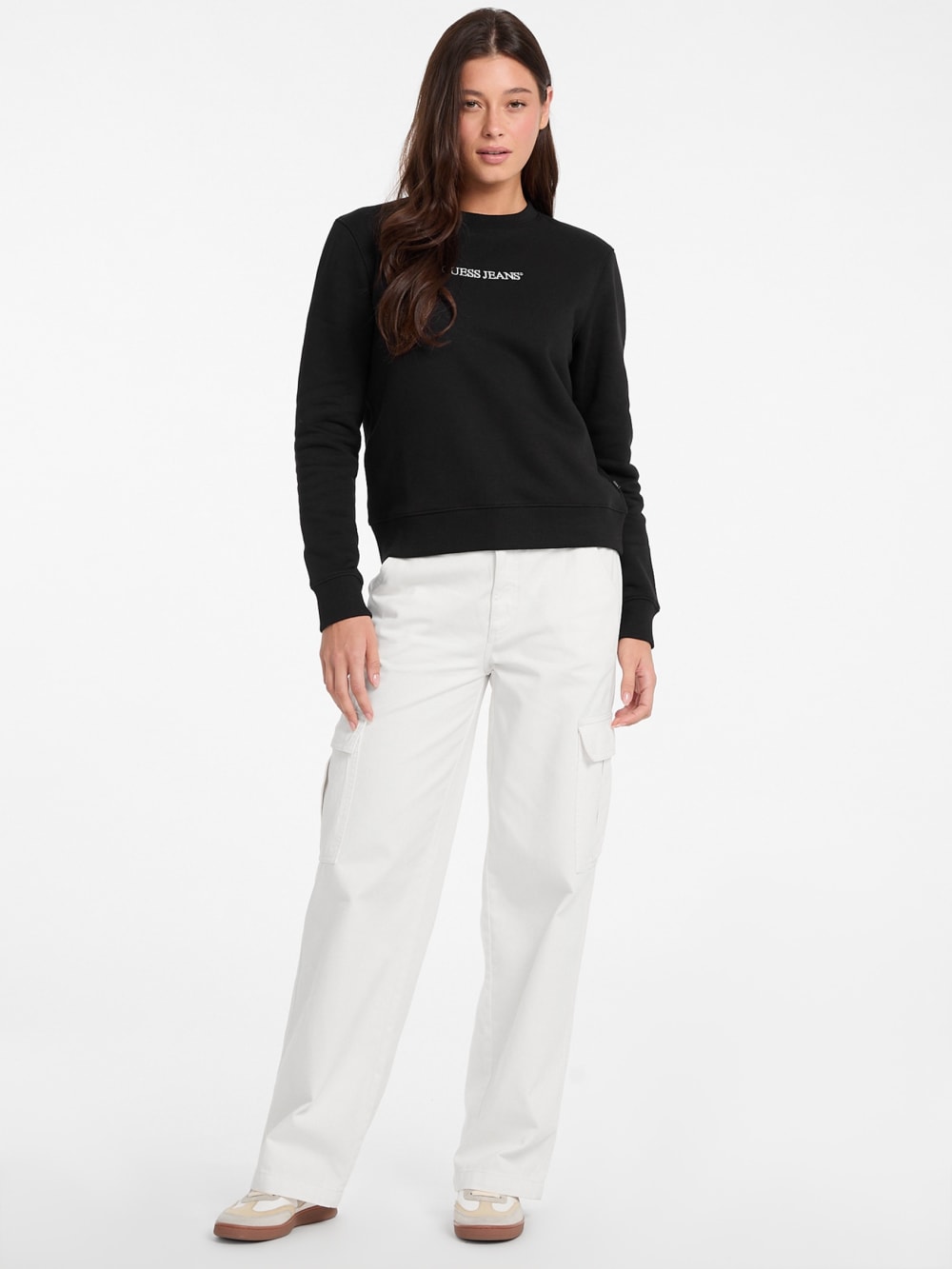 Embroidered Logo Sweatshirt - Guess