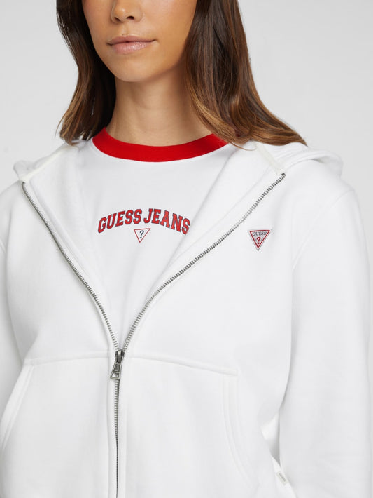 Mini Patch Zip-Up Sweatshirt - Guess