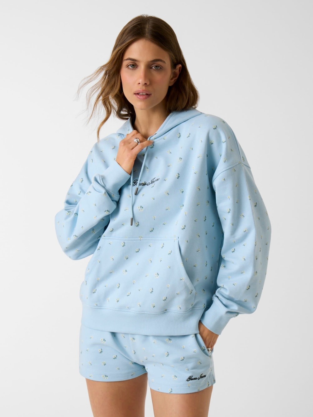Printed hooded sweatshirt - Guess