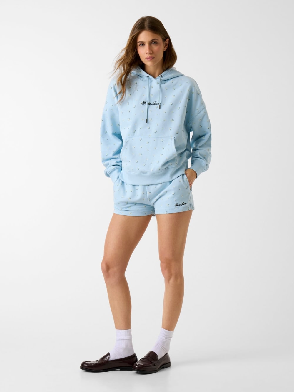 Printed hooded sweatshirt - Guess